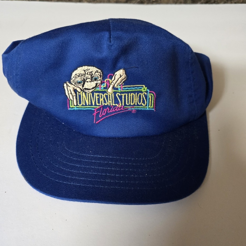 1982 Universal Studios Florida ET Hat Blue Rare Vintage Movie Promo Museum